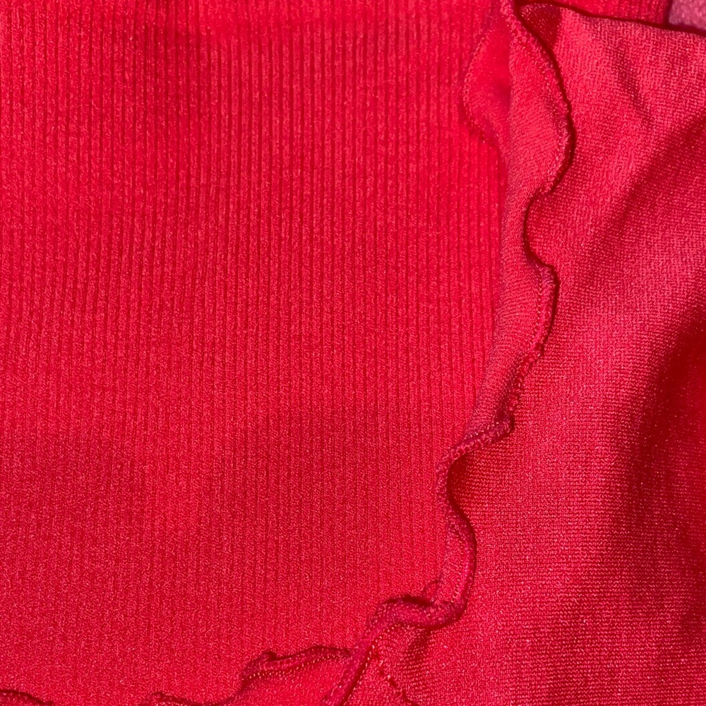 Coral Ruffled Women's Tank Top - Picture 12 of 13